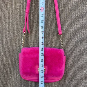 Juicy Couture Vibrant Pink Crossbody Bag Faux Fur Y2K Style thumbnail 8