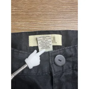 Linden Hill Womens XL 16 Black 100% Linen Jacket Pants 2 Piece Matching Set thumbnail 16