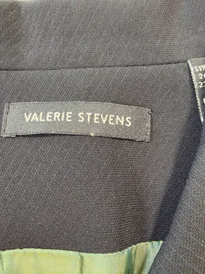 Valerie Stevens Black Cropped Tailored Blazer Size 10 thumbnail 5