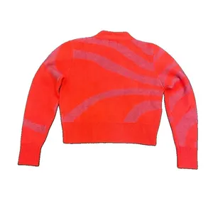 Ciebon Women's Bright Pink/ Purple Abstract Sweater Size S thumbnail 3