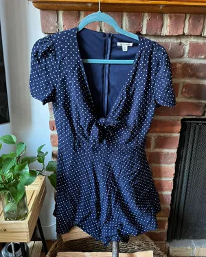 Francesca's Polka Dot Romper thumbnail 2