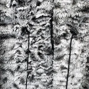 Reversible Vest Leopard Faux Fur Quilted Black with Fur Trim Vintage Y2K Mobwife thumbnail 7