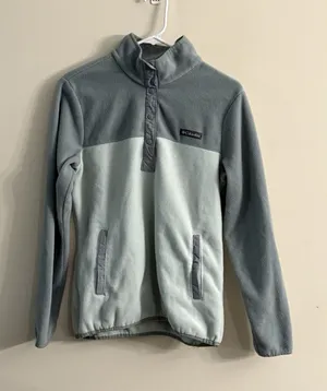 Columbia M Green Fleece‎ Sweatshirt EUC LKN thumbnail 1