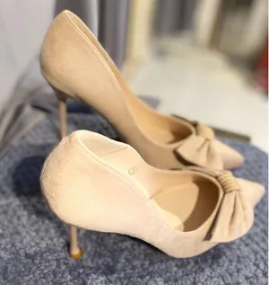 COUTGO NIB Womens Pumps Pointed Toe Bowknot Slip On Color: Light Tan / Size:7.5 thumbnail 7