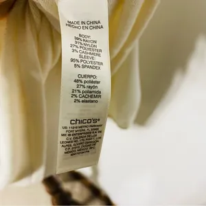 CHICO'S Cashmere Blend Balloon Sleeve Sweater thumbnail 8