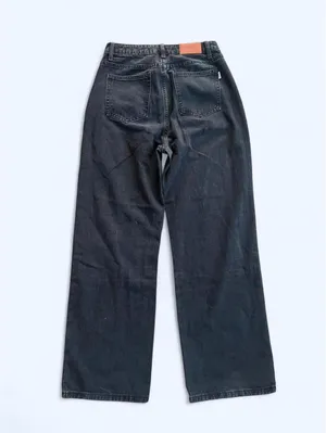 HD in Paris Y2K black wide leg jeans soft grunge baggy denim Size Small 🖤 thumbnail 6
