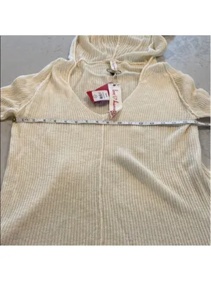 Hanna Andersson Cream Wool Blend Hooded Cardigan Extra Large thumbnail 7