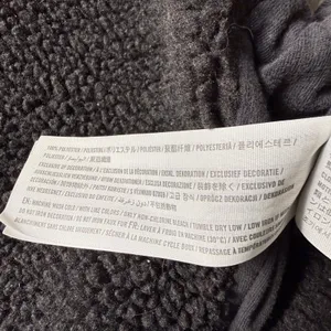 Abercrombie & Fitch Hoodie Women XS‎ Gray Sherpa Lined Zip Up Fleece Jacket thumbnail 5