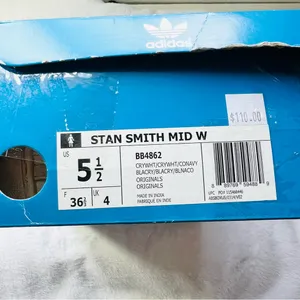 Adidas Stan Smith Snake Skin High Top Sneakers - 5.5W thumbnail 11