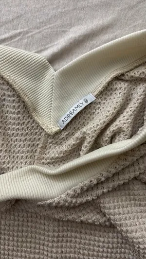 Cream v neck sweater adreamly Tan Size M thumbnail 3