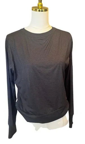 Vuori Daydream Crew Long Sleeve Performance Top Heather Charcoal Gray Size Med thumbnail 1