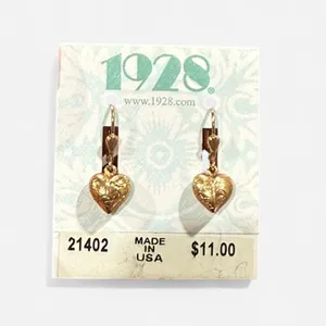 1928 Gold Heart‎ Earrings + Madewell earrings bundle thumbnail 2