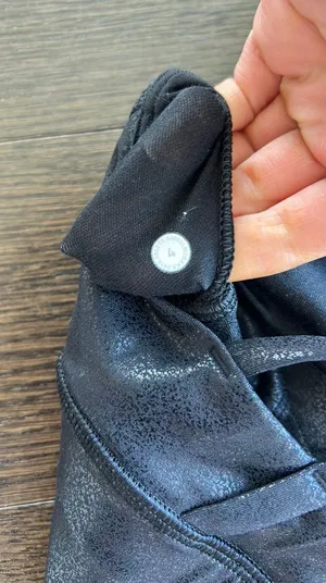 Lululemon black foil energy long line bra thumbnail 5