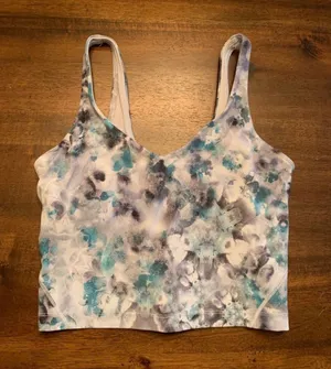 Lululemon Align Tank Top 4 Kaleidofloral Multi Gray Blue thumbnail 1