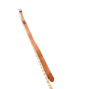 Tooled Leather Saddle Buckle Women's Belt 36 Brown Floral Buckle Western Floral thumbnail 2