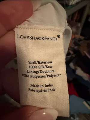 Love Shack Fancy Popover Sheer Dress in Floral Confetti Silk XS thumbnail 7