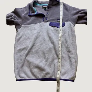 Patagonia Women Synchilla Snap-T Fleece Pullover Purple Grey Small 25455 thumbnail 5