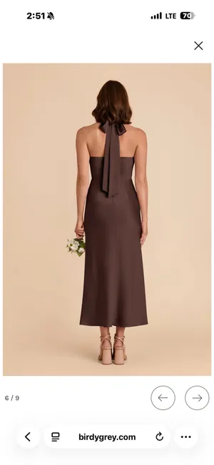 Birdy Grey Bridesmaid Dress Espresso thumbnail 2