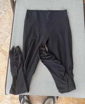 Black Fabletics Leggings Ruched Side Legs thumbnail 1