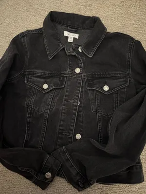 Topshop Cropped Jean Jacket thumbnail 2