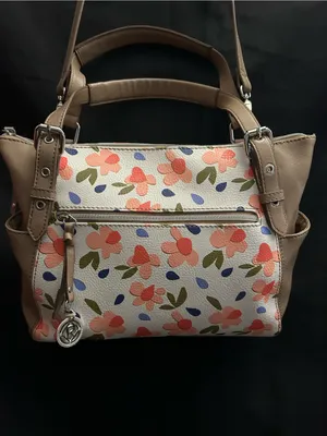 Relic Women’s Floral Print Shoulder Bag in Taupe & Coral thumbnail 2