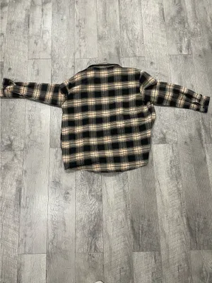 Shein Flannel Button-Up Plaid thumbnail 3