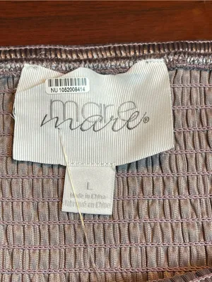 Anthropologie Mare Mare Balloon Sleeve Mini Velvet Smoked Dress Sz L thumbnail 6