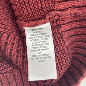 Ana A New Approach Womens Tank Sweater Sleeveless Knit 100% Cotton Large Red Rus thumbnail 3