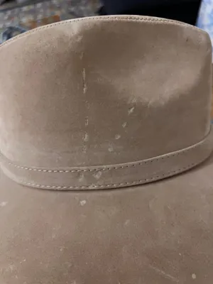 Suede tan neutral beige cowboy style hat western thumbnail 10