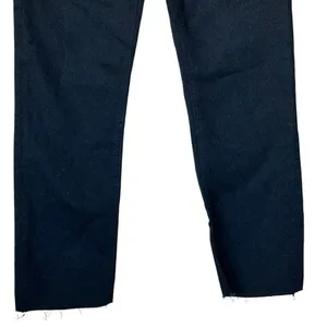 NWT Zara Women’s Jeans Womens Size 4 Black Hi Rise Straight Leg Dark Wash Denim thumbnail 5