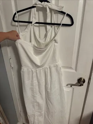 Aerie White Halter Dress thumbnail 5