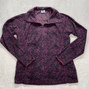 Columbia Sportswear Glacial Fleece Womens XL Arctic Air Lightweight‎ half zip thumbnail 1