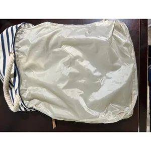 Summer & Rose Tote Bag Striped Nautical‎ Beach Rope Handles Zip Closure NWOT thumbnail 8
