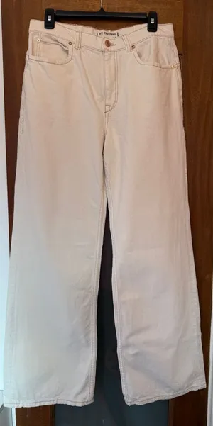 Free People Tinsley Baggy High Rise Straight Leg Denim 28 NWT MSRP $98 thumbnail 1