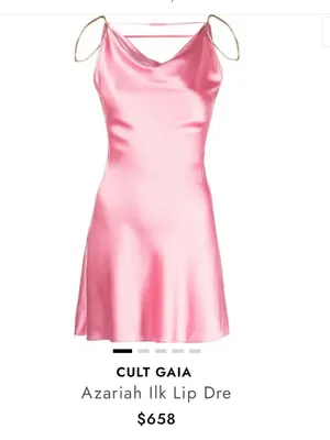 NWT CULT GAIA pink Azariah Ilk Lip Dress thumbnail 2