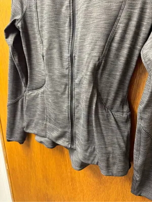 Lululemon Gait Keeper Jacket Full Zip Long Sleeves Heathered Black 6 W4AKFS thumbnail 9