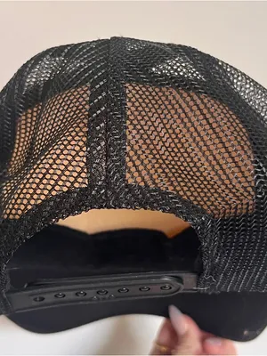 Local Menace Trucker Hat Yellow Black Snapback Hat thumbnail 4
