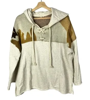 Boutique POL French Terry Camo Pullover Hoodie Sweatshirt S‎ thumbnail 1