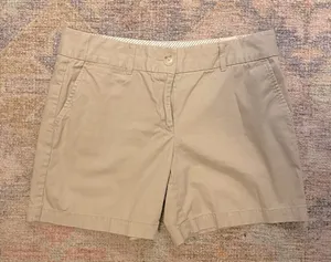 NWOT 100% Cotton 6” Inseam Classic Khaki Chino Shorts thumbnail 1