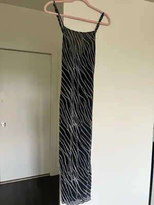 Black Midi Dress with Silver Size XS thumbnail 6