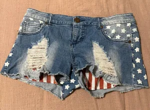 Xhilaration Denim shorts thumbnail 1