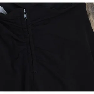 NWT Emerald Sundae Draped Halter Open Ruched Back Juniors Top JWC1061 Black 2XS thumbnail 9