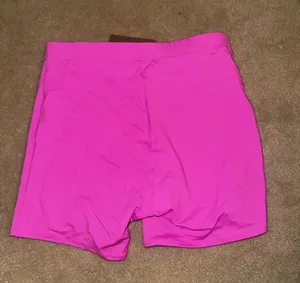 SKIMS Fits Everybody Pink Nylon Bike Shorts thumbnail 5