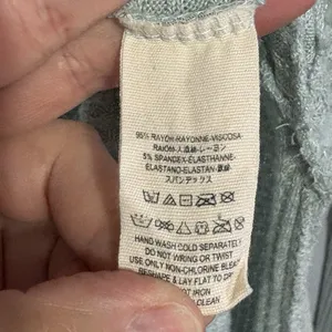 Free People Ventura Waffle Knit Light Blue Scoop Neck Tunic Women’s Medium M thumbnail 6