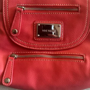 Nine West Crossbody Bag Tangerine Faux Leather thumbnail 3