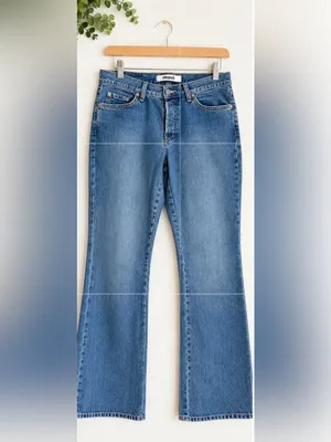 Mavi 1036 Molly Jeans Women’s 29/30 Medium Wash Straight Leg Button Fly Denim thumbnail 2