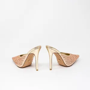 NEW Azalea Wang Abrielle Rhinestone Crystal Jewel Embellished Pointed Toe Heels thumbnail 3