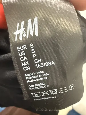 H &M Black Trimmed Lace top and Strap Crop Top Size Small thumbnail 5