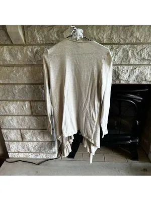INC International Concepts Beige Snap Cardigan Large thumbnail 4