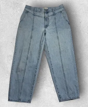 Madewell Womens Y2K Balloon Jeans Size 30 Light Wash High Rise Denim thumbnail 1